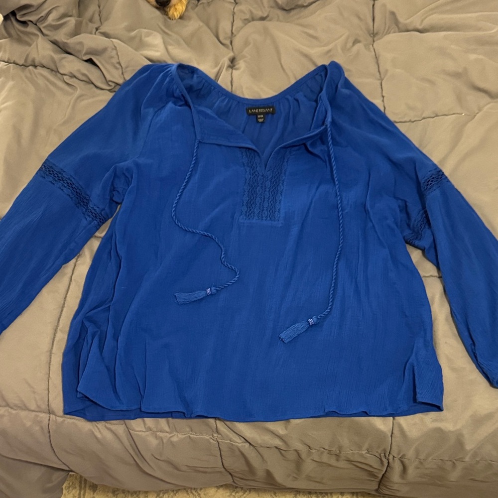 Lane Bryant Women's Vibrant Blue Blouse